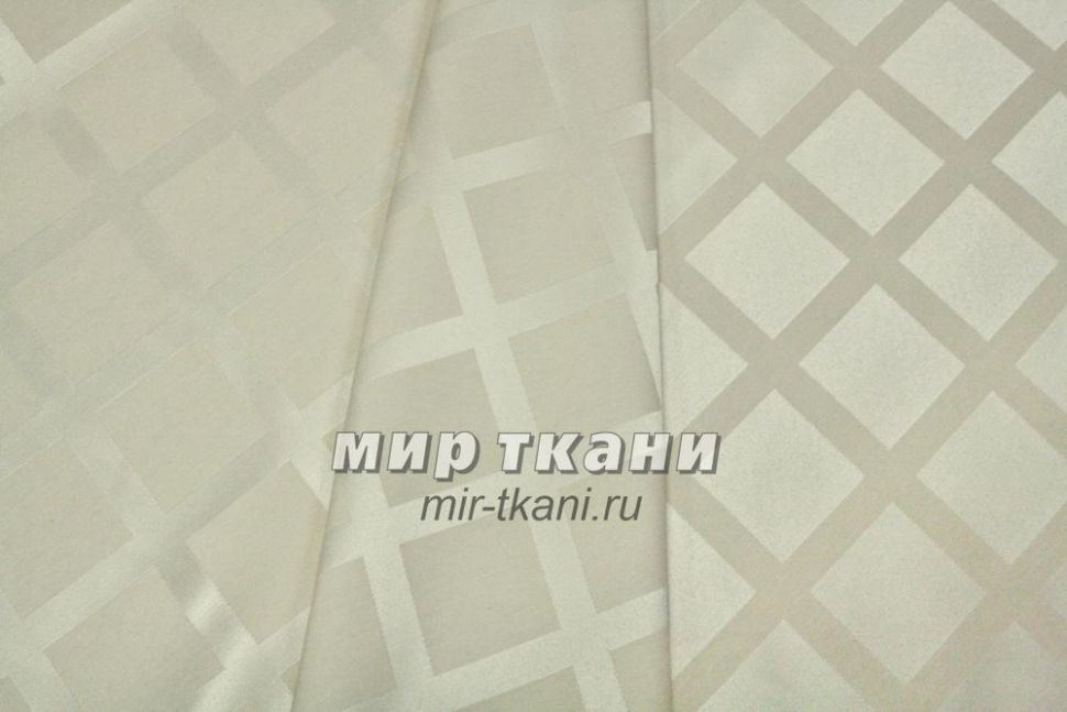 Ткань скатёрочная "Журавинка" рис.1/050303 св/бежевый