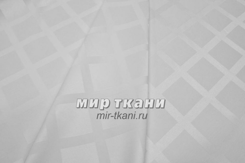 Ткань скатёрочная "Журавинка" рис.1/10101 белый