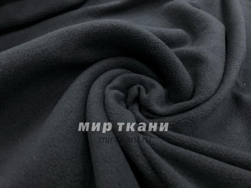 Флис антипиллинг цвет.001 чёрный