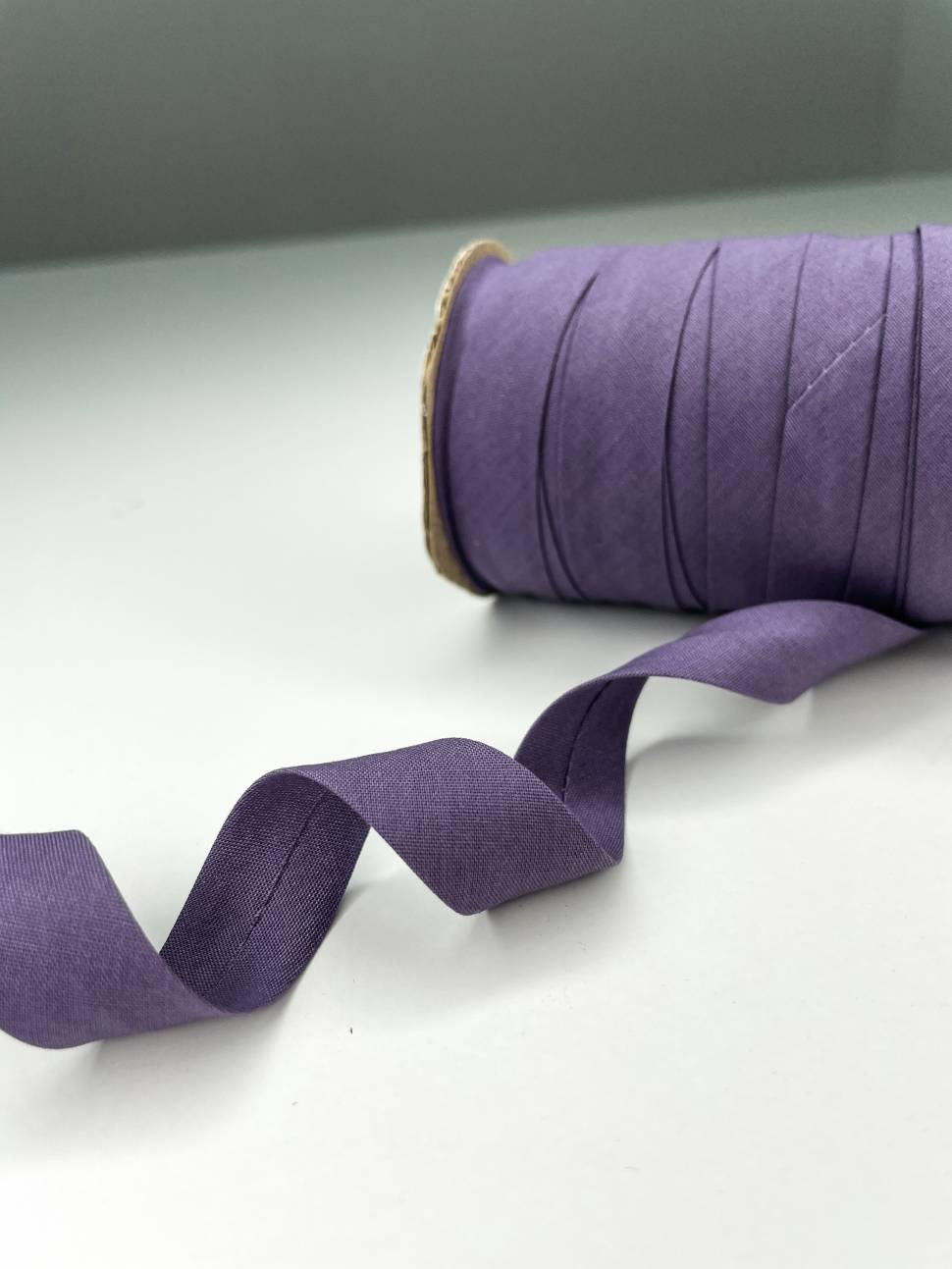 Косая бейка 1,5см аметисит (amethyst) хлопок 100%